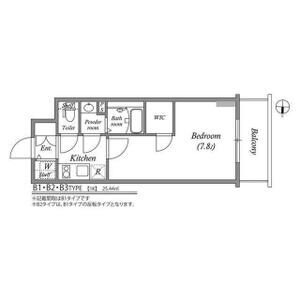 E 1Kの間取り図