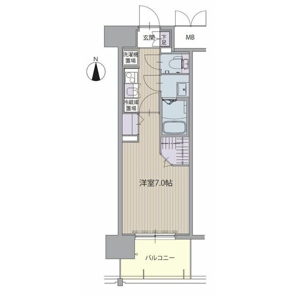 C 1Kの間取り図