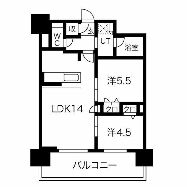 1503 の間取り図
