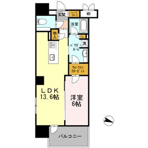 301 1LDKの間取り図