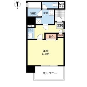 C 1Kの間取り図