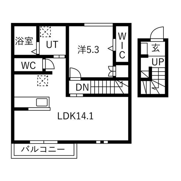 202の間取り図