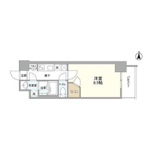 D 1Kの間取り図