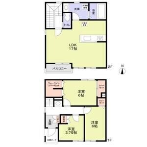 A 3LDKの間取り図