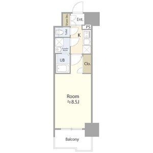 B 1Kの間取り図