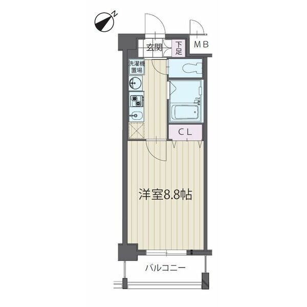 C 1Kの間取り図