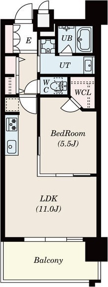 L4 1LDKの間取り図