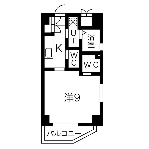 402の間取り図