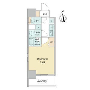 A 1Kの間取り図