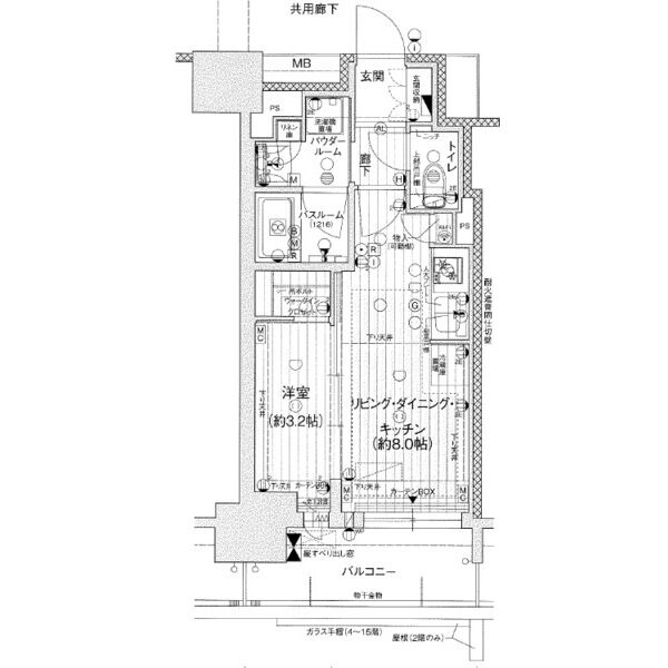 1302 の間取り図