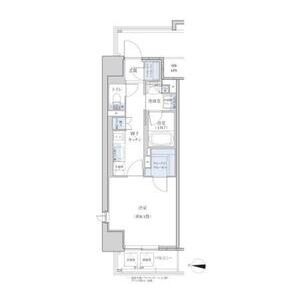 A 1Kの間取り図