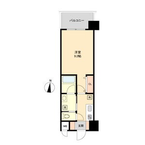 B 1Kの間取り図