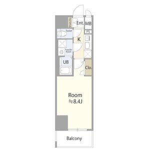 B 1Kの間取り図