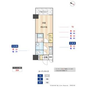 Ⅱ 1Kの間取り図