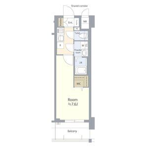 B 1Kの間取り図