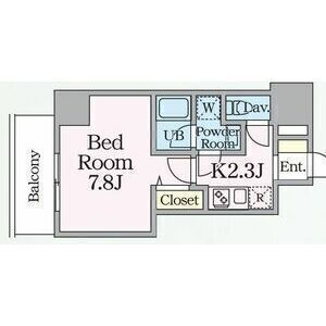 B 1Kの間取り図