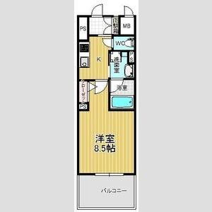 G 1Kの間取り図