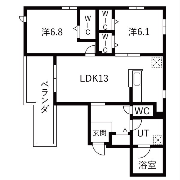 203の間取り図