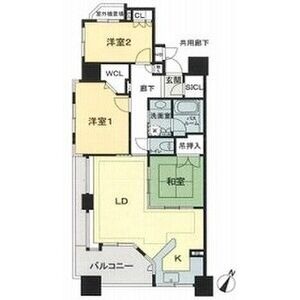 A 3LDKの間取り図