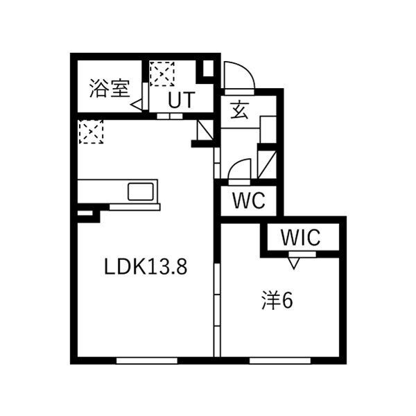 102の間取り図
