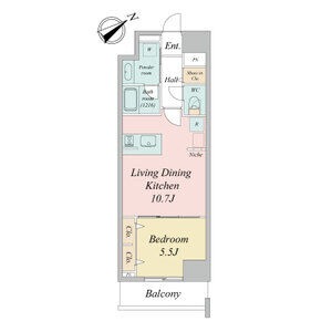 408の間取り図
