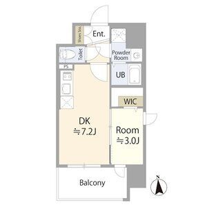 Ⅱ 1DKの間取り図