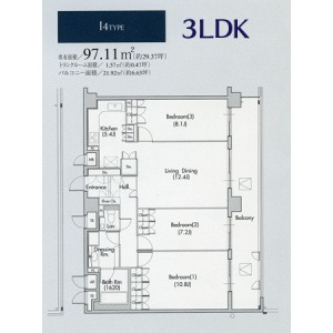 I4 3LDKの間取り図