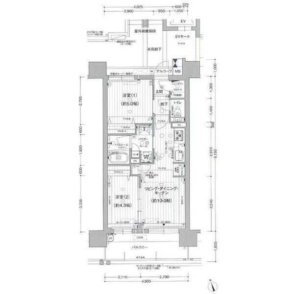 905の間取り図