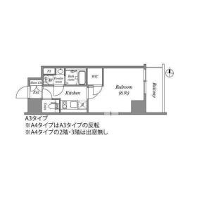 A 1Kの間取り図