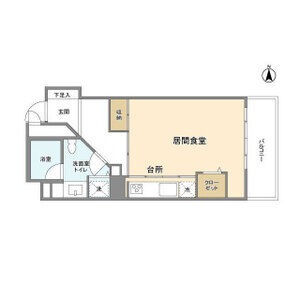E 1Rの間取り図