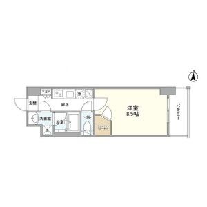 A 1Kの間取り図