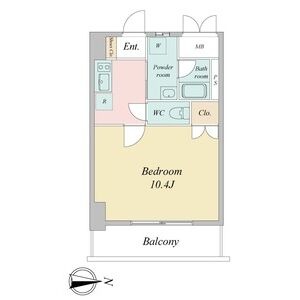 K 1Kの間取り図