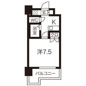 E 1Kの間取り図
