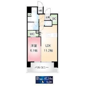 Ⅲ 1LDKの間取り図