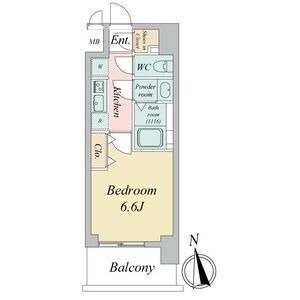 C 1Kの間取り図