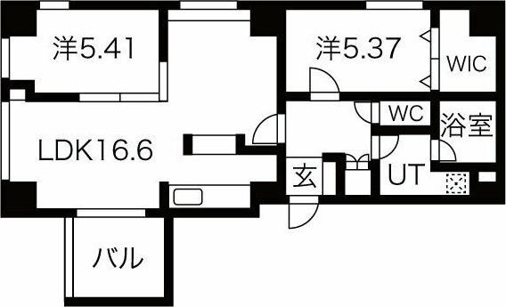 401の間取り図