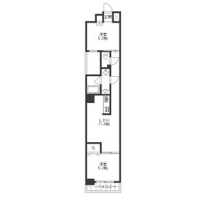 302 2LDKの間取り図