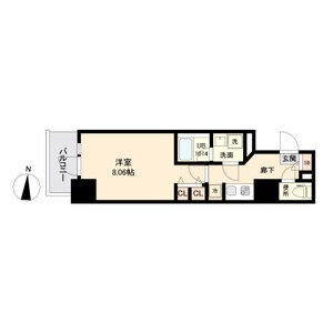 Ｈ 1Kの間取り図