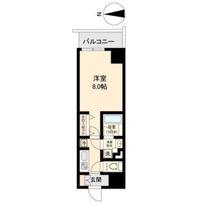 A 1Kの間取り図