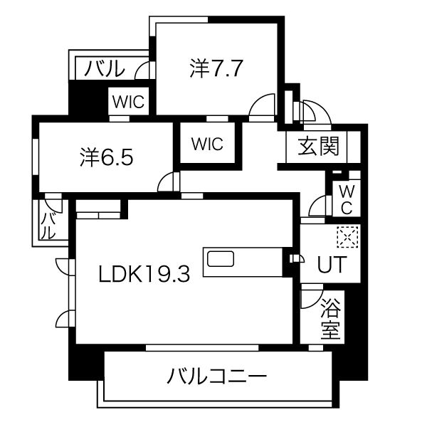 501の間取り図