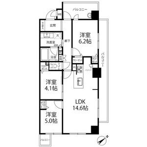 K 3LDKの間取り図