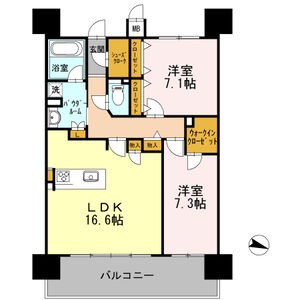 1127 2LDKの間取り図