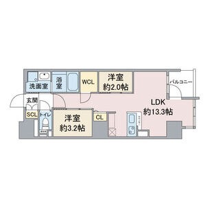 1302の間取り図