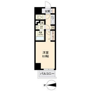 E 1Kの間取り図