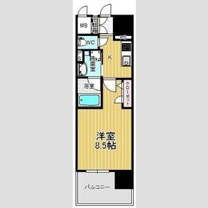 F 1Kの間取り図