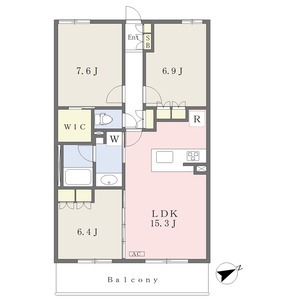3LDKの間取り図