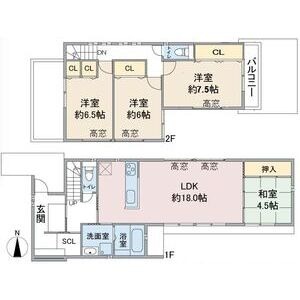 A 4LDKの間取り図