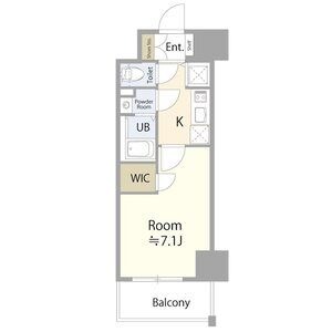 B 1Kの間取り図