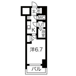 C1 1Kの間取り図