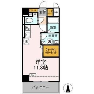 A 1Rの間取り図